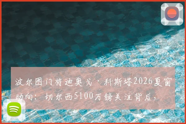波尔图门将迪奥戈·科斯塔2026夏窗动向：切尔西5100万镑关注背后，实力分析与交易前景全解读